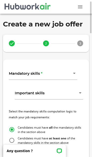 Customize all your job criteria