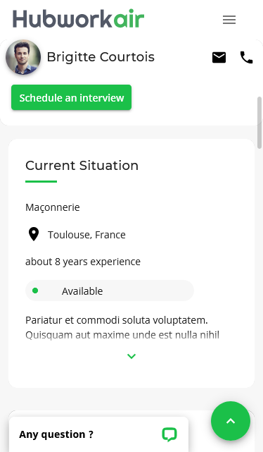 Access applicants profile details