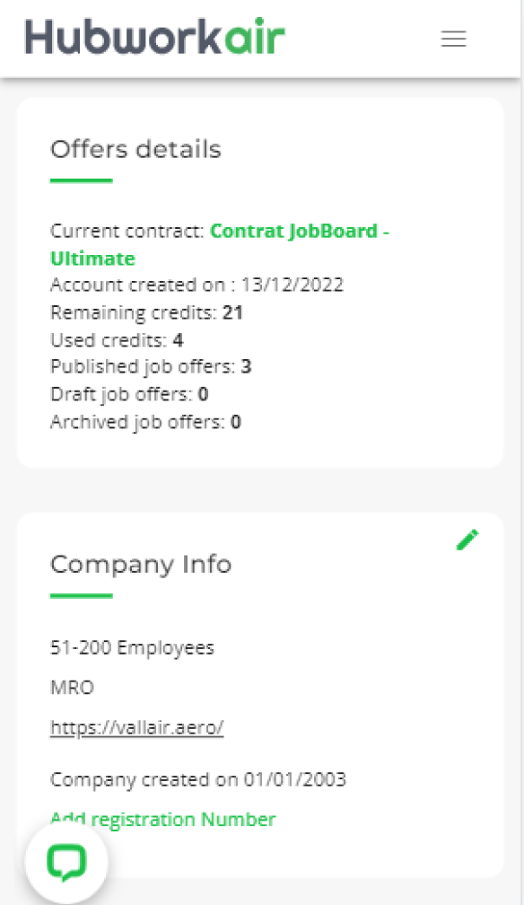 Opening an account on the ATS