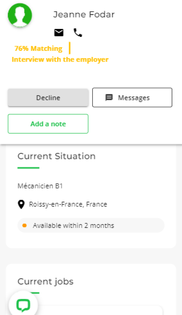 Matching and interviewing the best candidates