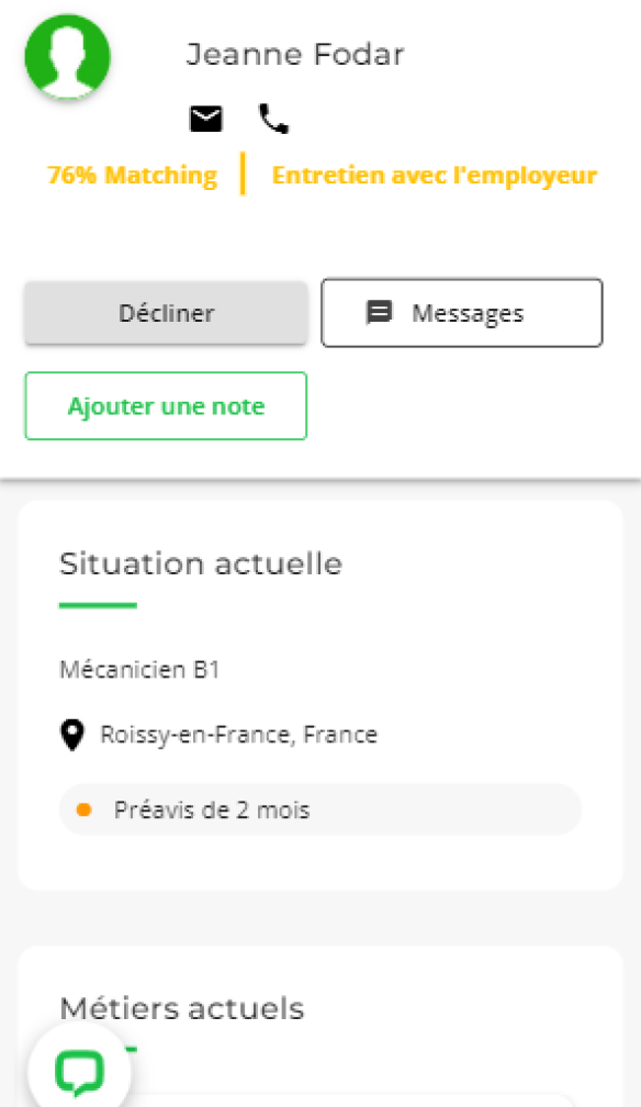 Matching et entretien avec les meilleurs candidats
