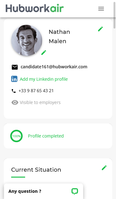 Aeronautical profile