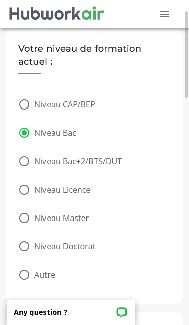 Réalisation du bilan professionnel